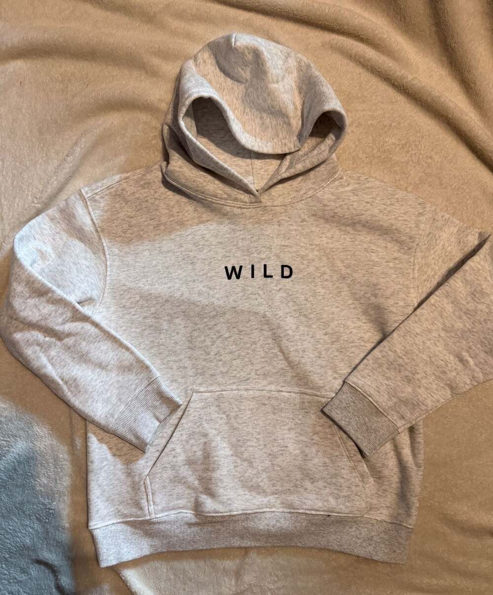 Line Change by Angela Price & Julie Petry Grey Speckled WILD Minnesota Hoodie